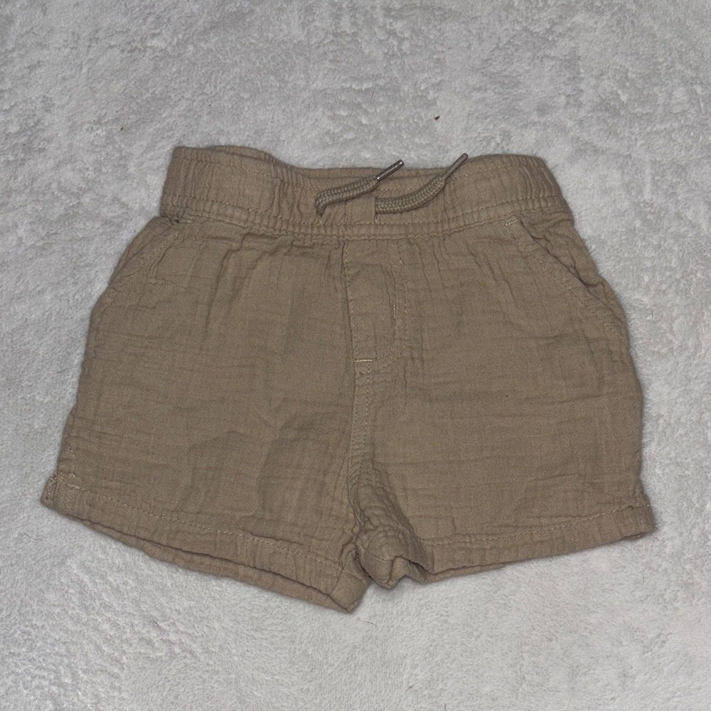 George 6-12 month Casual Brown Drawstring Shorts